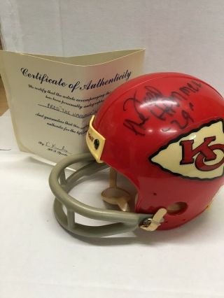 Kc Chiefs Fred Williamson " The Hammer " 24 Signed Mini Helmet Rare Afl