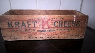 Vintage Wooden Kraft Cheese Box