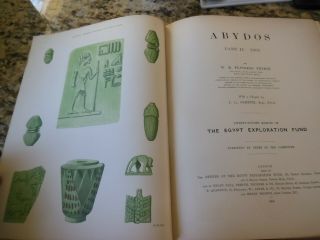 RARE.  PETRIE,  W M FLINDERS ABYDOS PART 2 1903 the egypt exploration fund 3