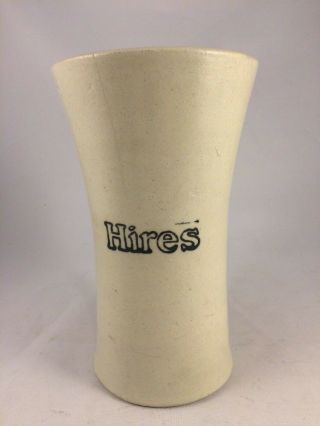 Antique Hires Root Beer Mug Stein Cup Tankard Advertisment Stoneware Pottery