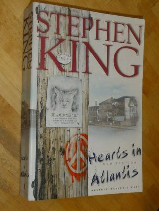 Rare Stephen King Advance Hearts In Atlantis Arc Uncorrected Proof 1999