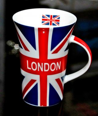Rare Vintage Union Jack Great Britain Flag Ggl Fine Bone China Dunoon Style Cup