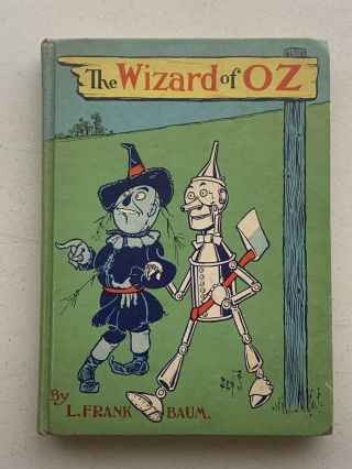 Very Rare The Wizard Of Oz Hardbound L.  Frank Baum/ Denslow Copyright 1956