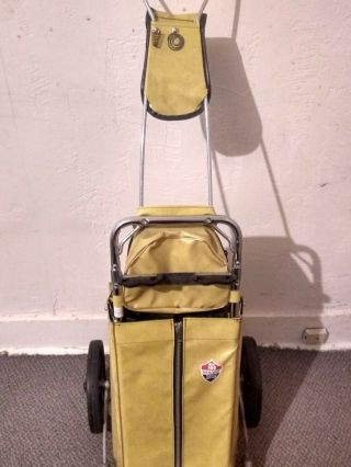 Vintage 1950 S N R Tour Mate Professional Cart Bag Golf Caddy Rare