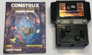 Vintage Fisher Price Construx 6060 Light Pack With Instructions