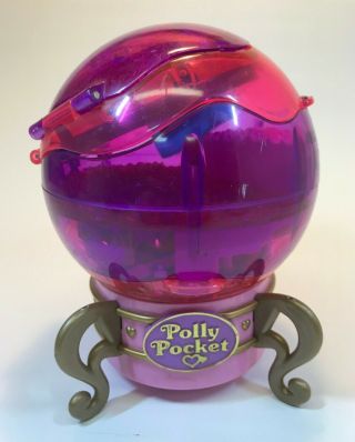Vintage 1996 Bluebird Polly Pocket Jewel Magic Ball Play set and 4 dolls.  RARE 2