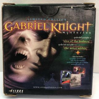 Gabriel Knight Mysteries: Limited Edition PC complete Rare 2