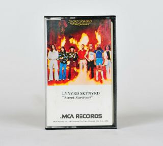 Lynyrd Skynyrd - Street Survivors Flame Cover Cassette Tape Mca - 3029 - Rare