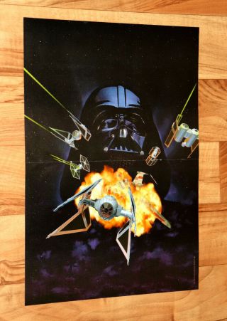 1996 Star Wars / Primal Rage Game Very Rare Small German Retro Poster 42x30cm