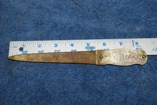 Antique Guardian Trust Bank Co York Pa Brass Letter Opener George S.  Love