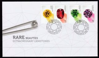 Australia 2017 Rare Beauties Fdc (stamp Set)
