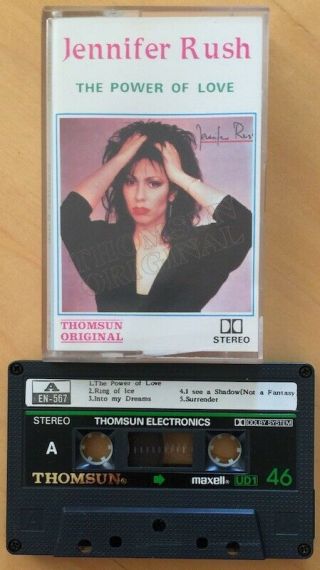 Jennifer Rush The Power Of Love Cassette Tape Rare Import Thomsun Label