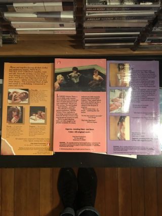 Cheeks Volume 1,  2,  and 3 VHS all Vista Street Sleaze Htf Rare Sov Erotic 2