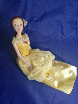 Vintage Disney Beauty & The Beast Belle Barbie Yellow Dress