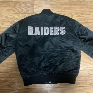 Vtg Oakland Los Angeles Raiders Starter Satin Jacket XL Eazy E RARE DESIGN Back 2
