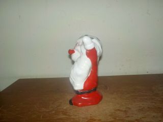Vintage 1950s RARE Kreiss Christmas Psycho Ceramic Happy Year Santa Figure 2