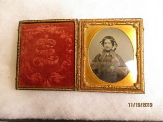 Small Antique Daguerreotype Photo In A Case
