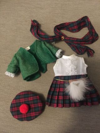 Madame Alexander 8” Doll Scotland Dress,  Jacket,  Scarf & Hat