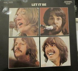 The Beatles Let It Be French Re Issue Rare Apple Records ‎2c 066 - 04.  433