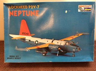 Hasegawa Lockheed P2v - 7 Neptune 1/72 Model 1st Gen 50 Yrs Old Rare 1082 Kit