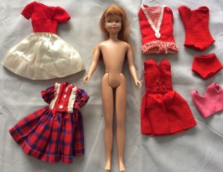 Vintage 1963 Barbie Skipper Doll With Clothes