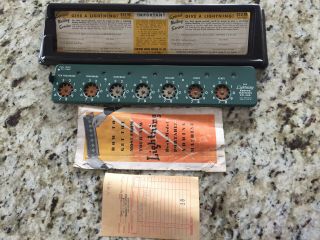 Vintage Lightning Adding Machine Calculator,  Bakelite Base,  Instruction Booklet
