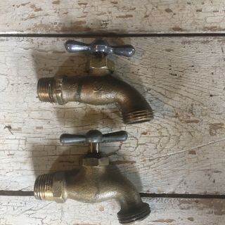 Vintage Antique Brass Water Faucet / Spigot