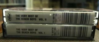 Beach Boys - The Very Best Of Vol.  1 And 2 UK cassette TC - BBTV Capital 1983 RARE 2