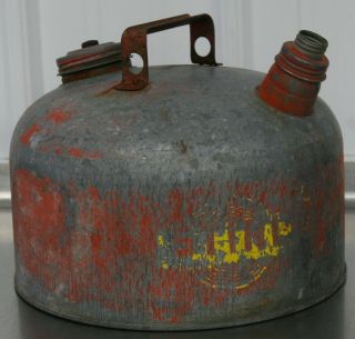 Rare Vintage Stihl Chain Saw 2 1/2 Gallon Metal Gas Can