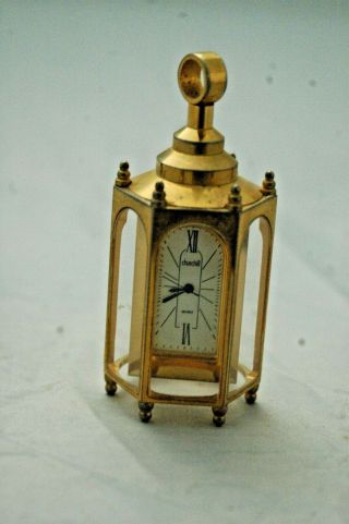 Miniature Lantern Mantle Clock.  P & P U.  K.
