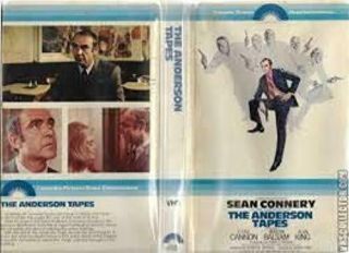 Anderson Tapes Vhs Sean Connery Rare Columbia Pictures Big Box Clam Art