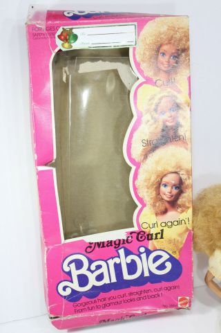 Vintage 1981 Magic Curl Barbie Doll Blond Hair 3