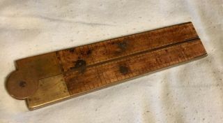 Stanley Rule & Level Co.  72 1/2 Boxwood & Brass Antique Rule Ruler (1875 - 1898)