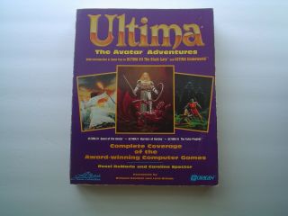 Ultima The Avatar Adventures Game Tips Origin Strategy Guide Book Pc Rare