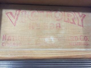 Victory Washboard W Ribbed Glass National Washboard Co No.  508