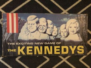 Vintage Rare " The Exciting Game Of The Kennedys " Board Game 1962 Transco
