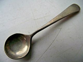 Antique Victorian 1895 Sterling Silver Hallmarked Open Salt Mustard Spoon