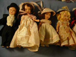 14 Vintage Nancy Ann Storybook Dolls,  7 - 5 