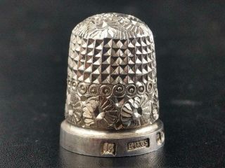 Henry Griffith And Sons Chester Silver Thimble C1895