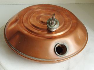 Vintage Copper Hot Water Bottle Bed Warmer 21cm Diameter 3