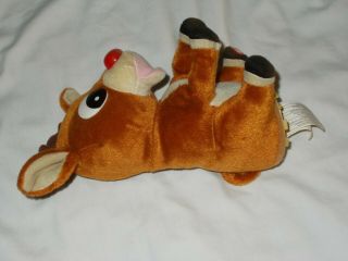 Vintage 1992 Gemmy Rare Rudolph The Red Nose Reindeer SINGS NOSE GLOWS Video 3