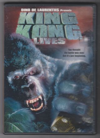 King Kong Lives Dvd - Oop & Rare Twentieth Century Fox - Linda Hamilton
