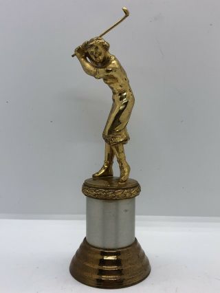 Vintage Sports Antique Dodge Inc.  Trophies 1940’s Women’s Metal Golf Trophy 2