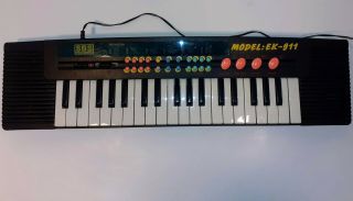 Electronic Keyboard Digital Sound Ek - 911 Portable Vintage Sbs Sound Rare