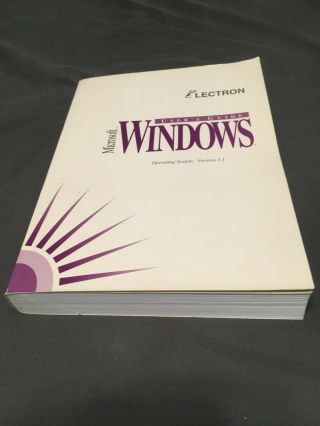 Rare Vintage Windows 3.  1 operating system Electron Edition 5.  25 Floppy Complete 2