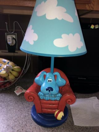 Extremely Rare Vintage Blues Clues Thinking Chair Lamp