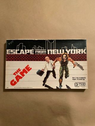Escape From York Board Game.  1981 Rare Complete.  Tsr