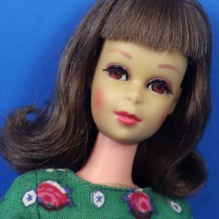 Vintage Mattel Tnt Francie Doll With Dress Fair Of Face :)