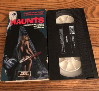 Haunts (1977) Video Treasures Vhs Horror Slasher Cult Rare Cameron Mitchell