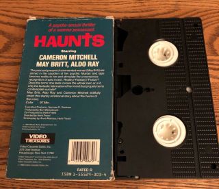 Haunts (1977) Video Treasures VHS Horror Slasher Cult RARE Cameron Mitchell 2